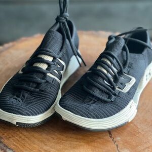 Under Armour Black and Cream Athletic Running Shoes